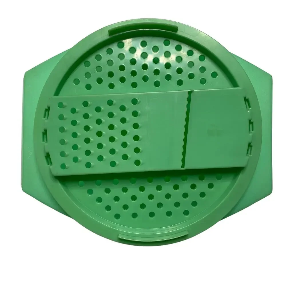 TUPPERWARE Vintage Jade Green Bowl Grater Shredder Made in USA 786-4